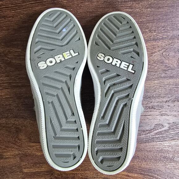 SOREL Out N About Slip on Wedge - Chrome Grey/White - Suede - Size 6 - Picture 11 of 12